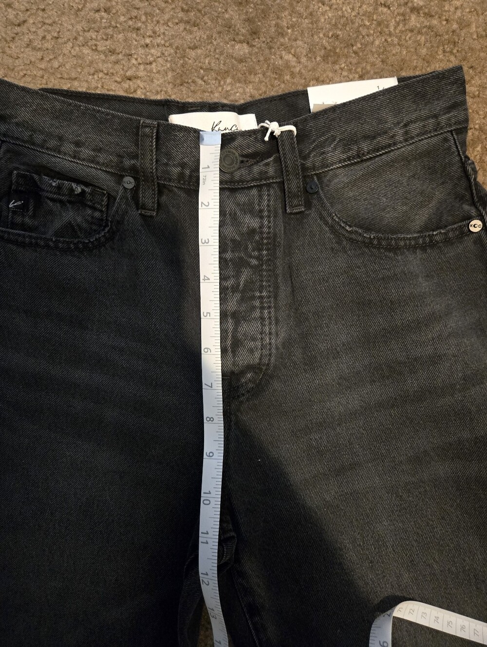 KanCan Black Distressed 90's Flare Jeans - Picture 9 of 9